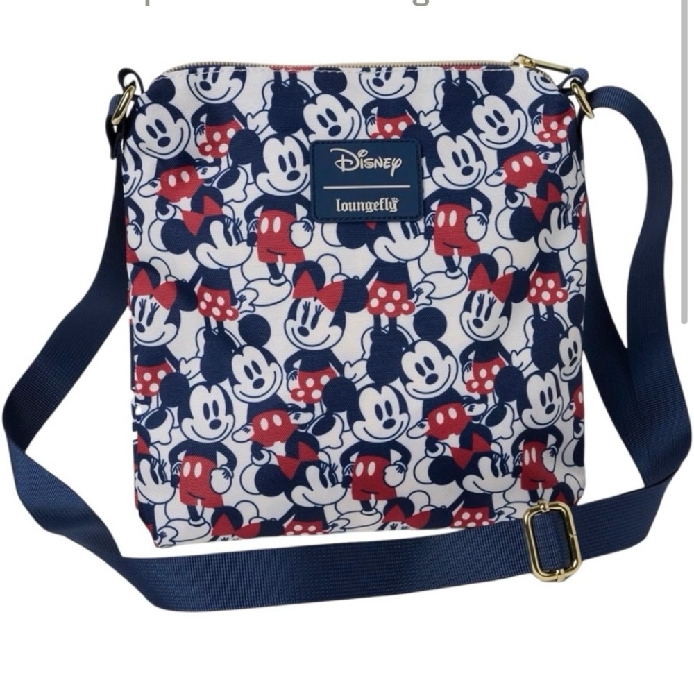 Loungefly Disney Mickey Mouse Patterned Crossbody Bag